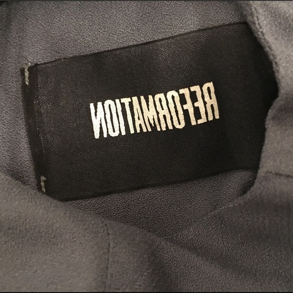 REFORMATION CABOT FRONT SLIT DRESS IN CORNFLOWER - Picture 8 of 8